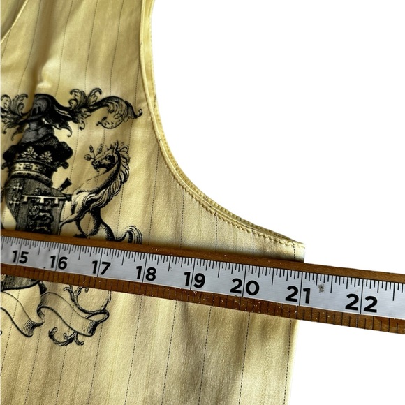 VINTAGE PATRONCITO MENS YELLOW VEST BIKER FASHION ENTHUSIAST S L - Picture 2 of 6